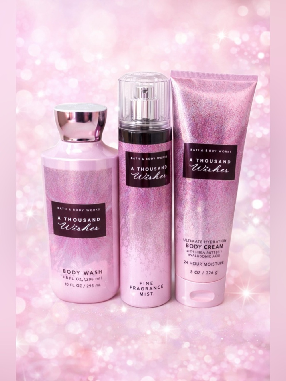 Bath & Body Works A Thousand Wishes Set Mist Cream Wash